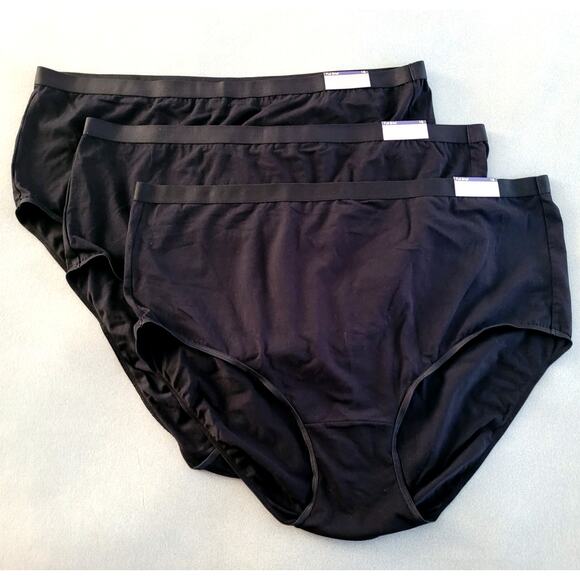 CATHERINE'S Intimates 3pr Black Full Brief Panties Underwear-Size 15 4X-NEW! - Picture 1 of 5